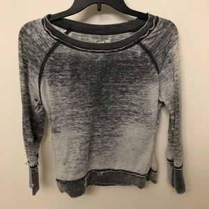 Grey long sleeve worn design